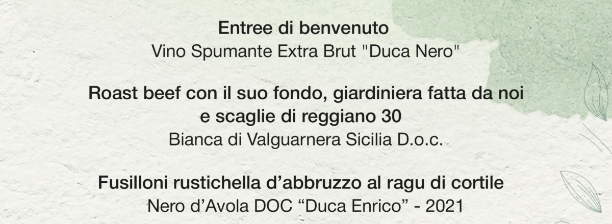 Serata degustazione Duca di Salaparuta